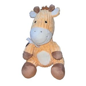 The Petting Zoo Sitting Brown & White Giraffe Plush Stuffed Animal 12" Tall